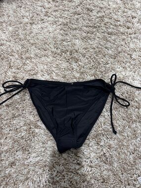 Women’s Black Tie-Side Bikini Bottom